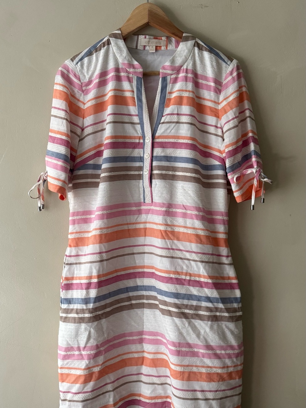 Etcetera Striped multicolor dress size 6 22
